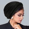 Polyester Crossfront Headscarf For Women With Warmth And Casual Style