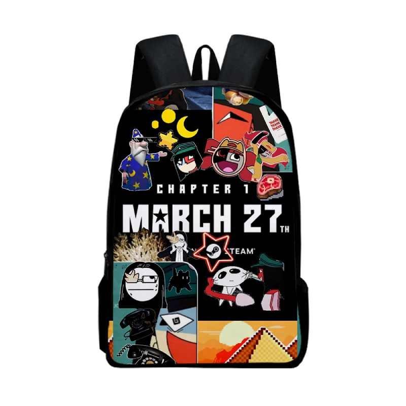 Ena Dream Bbq Student Book Backpack Fashionable Prints Schoolbag Gifts Kids