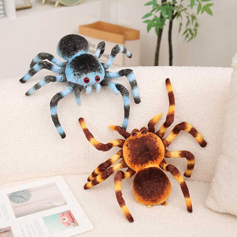 Color Spider Plush Stuffed Toys Cartoon Spider Plush Soft Animals Doll Creative Room Decor Insect Enthusiast Gift