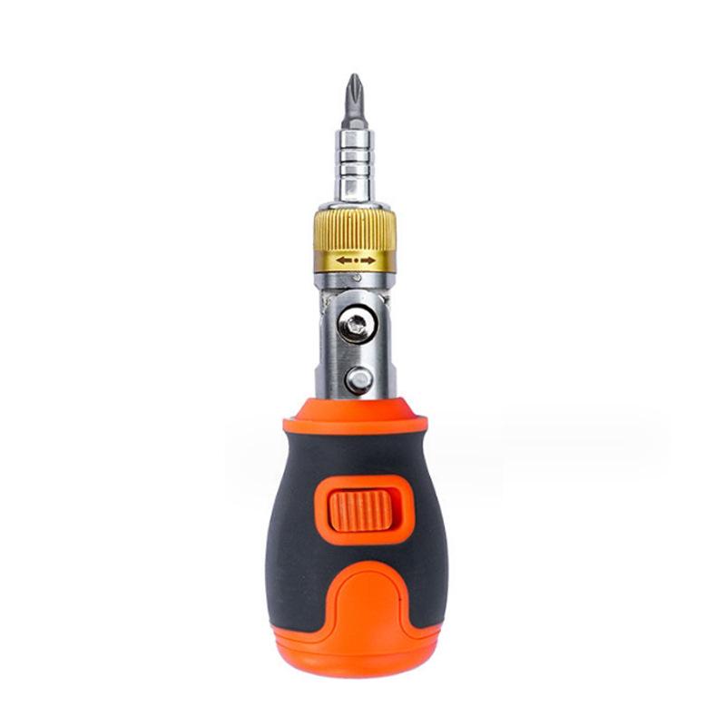 Multi-angle Ratchet Screwdriver Set with Phillips, Flathead, and Torx Bits
