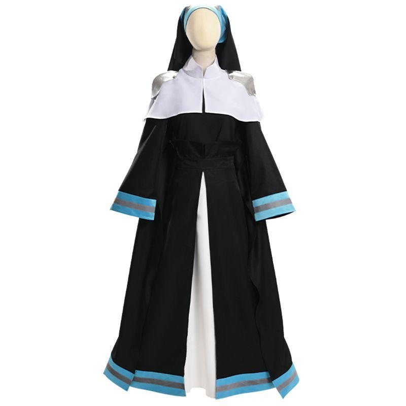 High-quality Flame Fire Brigade Alice Nun C Dress Firefighter Nun Dress Anime Cosplay Costume