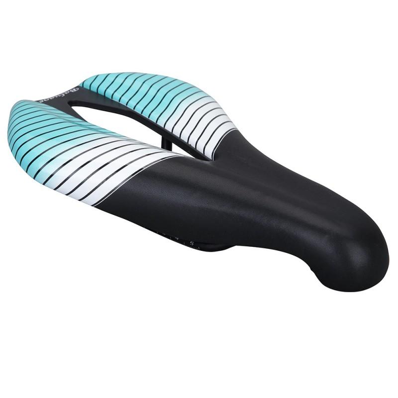 BALUGOE Wide Comfort Bicycle Saddle Road Mountain Bikes Nylon Fiber Padding Unisex Cycling Seat