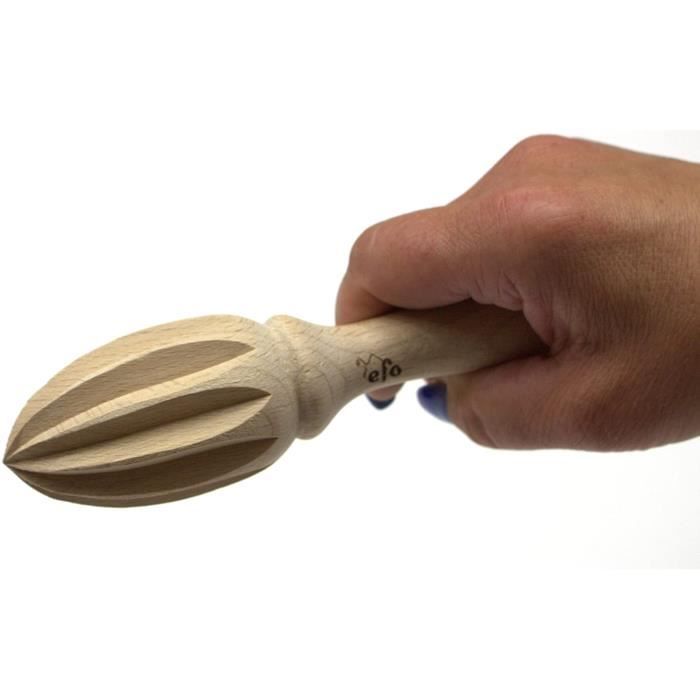 Presse-agrumes - EFO - Presse Citron En Bois - 100% Écologique - Bois De Hêtre - 15 Cm