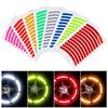 Reflektierender Reifenaufkleber Sicherheitsaufkleber Farbe Kinder Laufrad Reflektierender Aufkleber Rad Fluoreszierendes Reflektorband Warnung Dekor