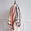 Autumn And Winter Imitation Cashmere Chain Knitted Scarf Women'S Double-Sided Color Matching Thickened Warm Shawl Scarf Travel Outside