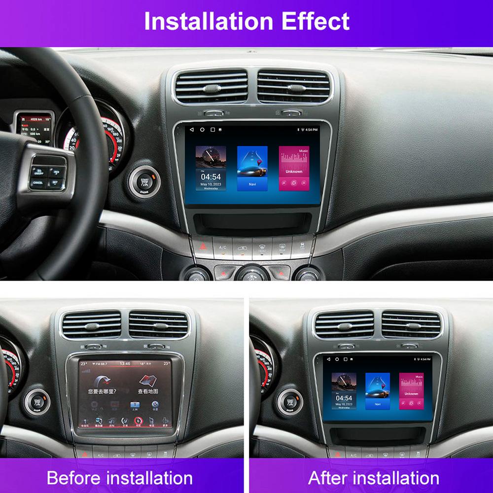 For FIAT Freemont 2011-2016, DODGE Journey 2011+ Navigation GPS Android Car Radio  Multimedia Player Stereo wifi+4G Carplay auto video