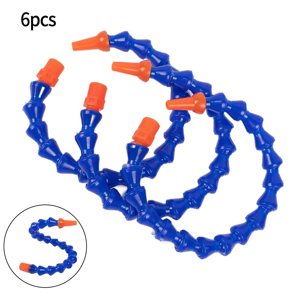 Brand New Coolant Pipe Flexible For Lathe Hose Light Weight Non-Conductive Plastic Round Nozzle 300mm 6pcs/Set