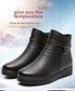 Women's Winter Cotton Flat Heel Short Boots - Non-Slip, Warm, Large Sizes 41-42 for Middle-aged & Elderly