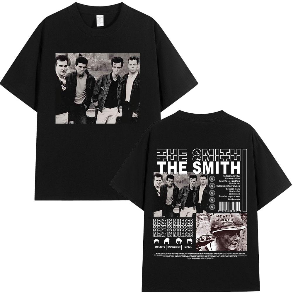 The Smiths The Queen Is Dead T Shirt 1980s Indie Morrissey Oversized Tshirt Vintage Punk Rock Band Tshirts Streetwear Unisex