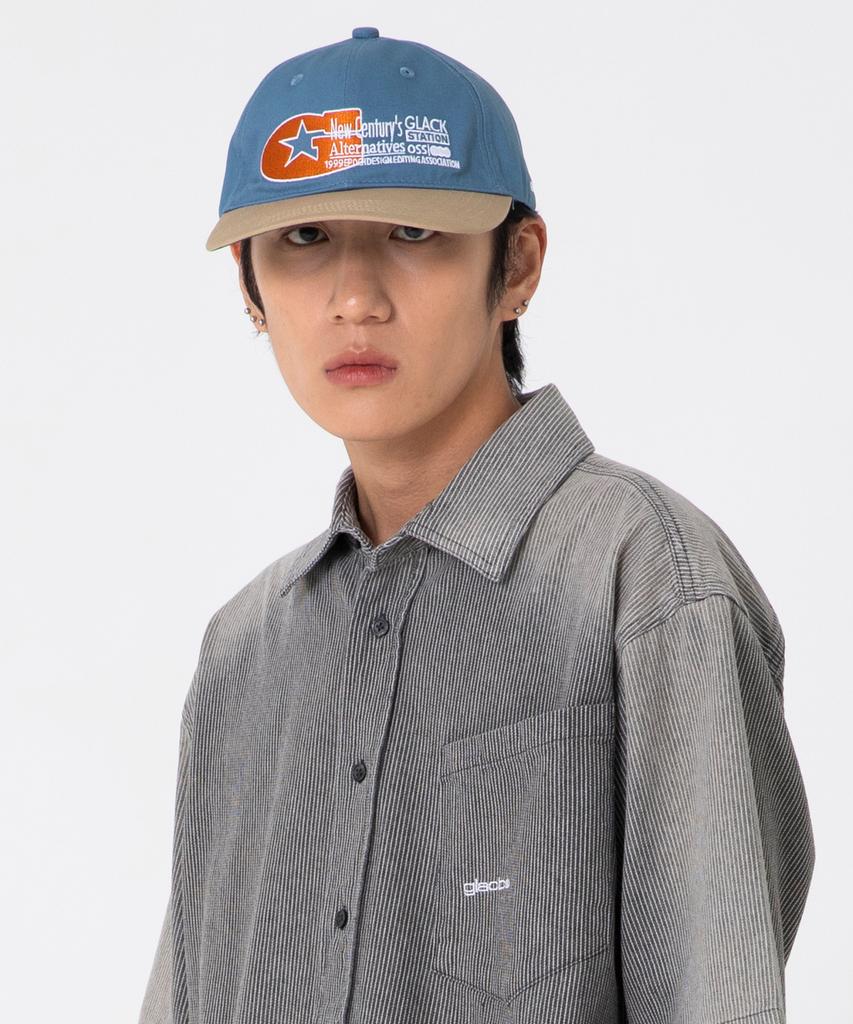 GLACK Gc061 Mechanics 6-Panel Cap (Light Blue)