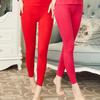 Women's Plus Size Combed Cotton Autumn Slim Fit Solid Warm Leggings