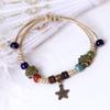 Handmade Ceramic Beaded Bracelet Ethnic Style Wrist Chain Accessory Woven Charm
