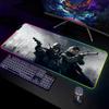 H-Hunt-Showdown Tappetino per Mouse da Gioco Tappetino da Scrivania RGB per Giocatori Tappetino per Tastiera Tappetini per Mouse LED per Computer Portatili da Gioco Protezione da Scrivania Tappetini per Mouse Anime