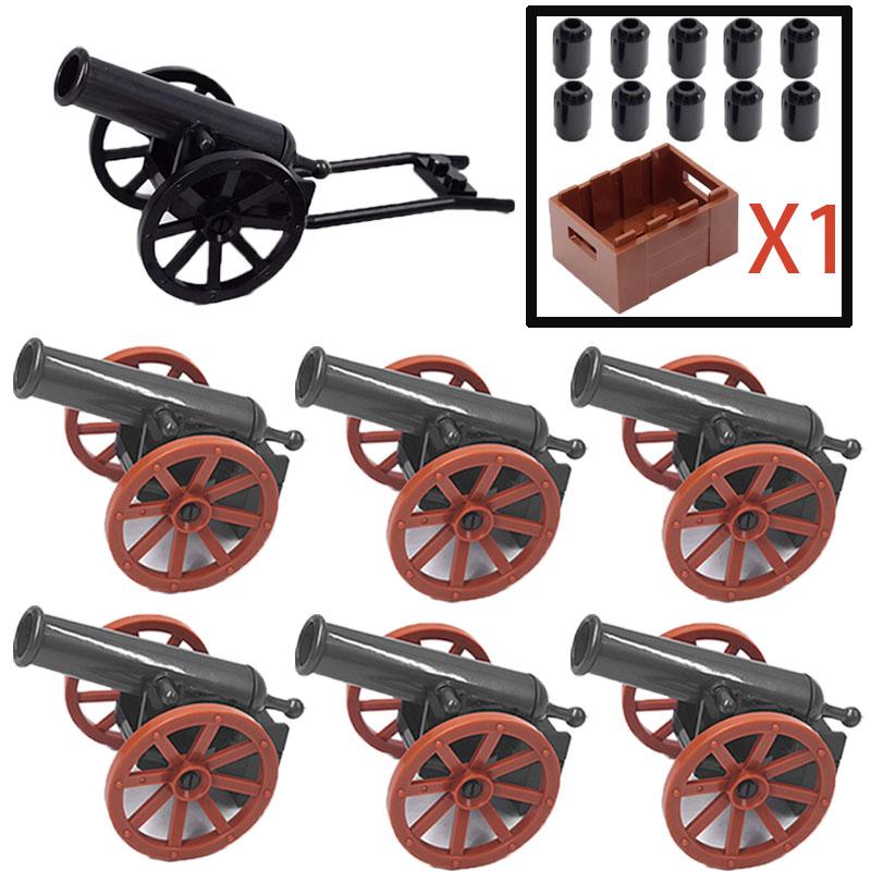 MOC Stavební kostky Vojenské figurky Příslušenství Napoleon Středověké dělo Mini kostka Pirátská loď Koupit Zboží Kluk Holka Hračka Dárky