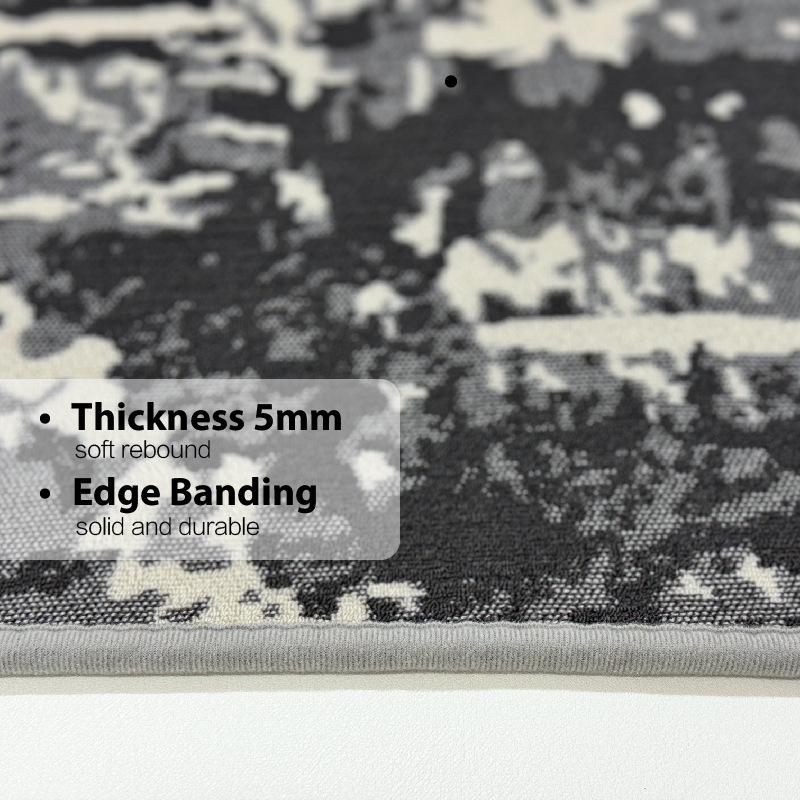 Abstract Living Room Dirt Resistant Carpet Anti Slip Entrance Door Mat Easy To Maintain Floor Mat