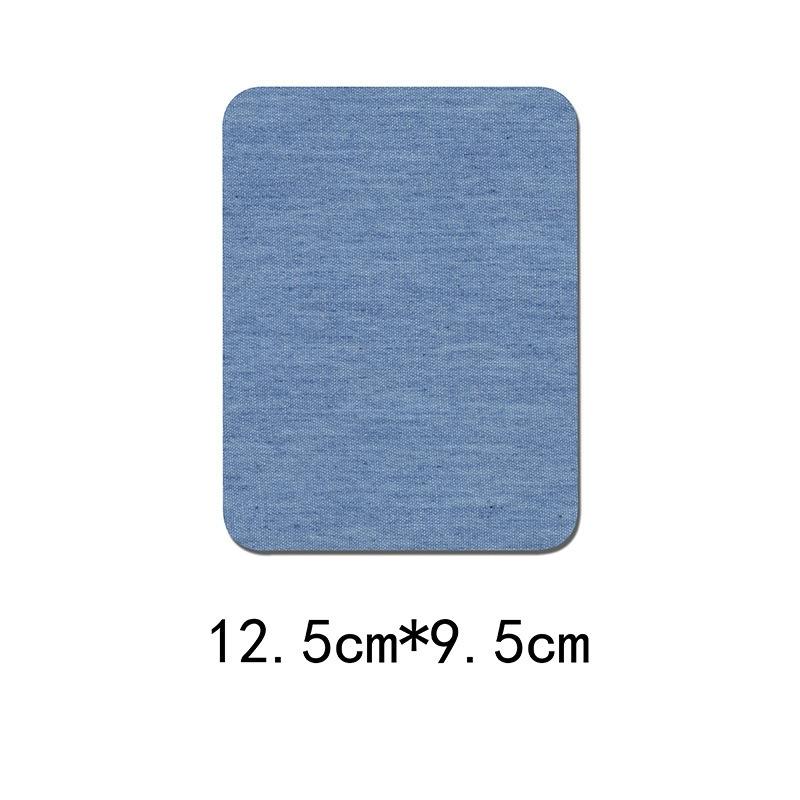 100pcs Denim Patches for Jean Clothing DIY Fabric Iron On Patches Appliques Repair Jeans Pants Elbow Knee Apparel