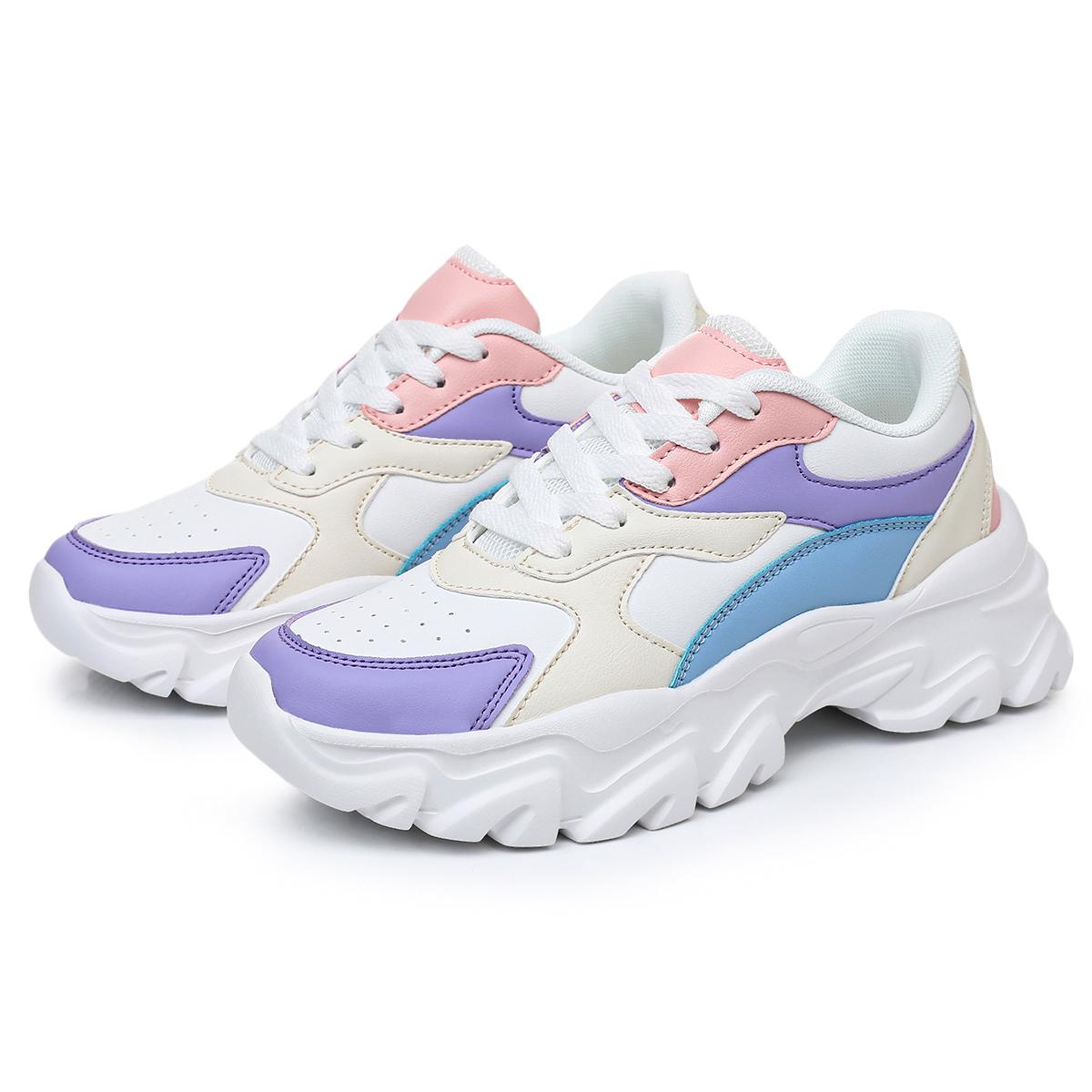 

Женские кроссовки, балетки, повседневная обувь, женские удобные противоскользящие женские кроссовки на вулканизированной платформе, спортивная обувь для улицы для женщин 42 синий