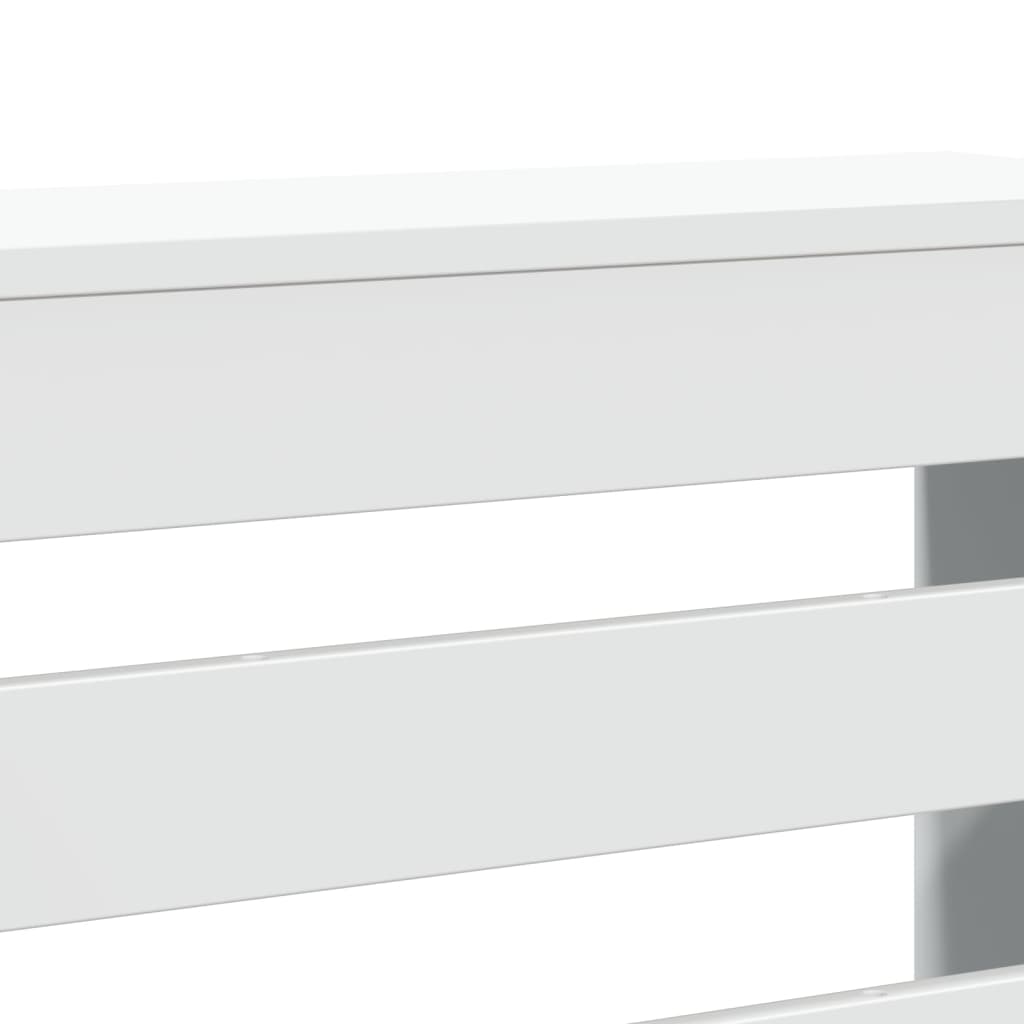Copritermosifone Bianco 104 x 20 x 82 cm Legno Ingegnerizzato