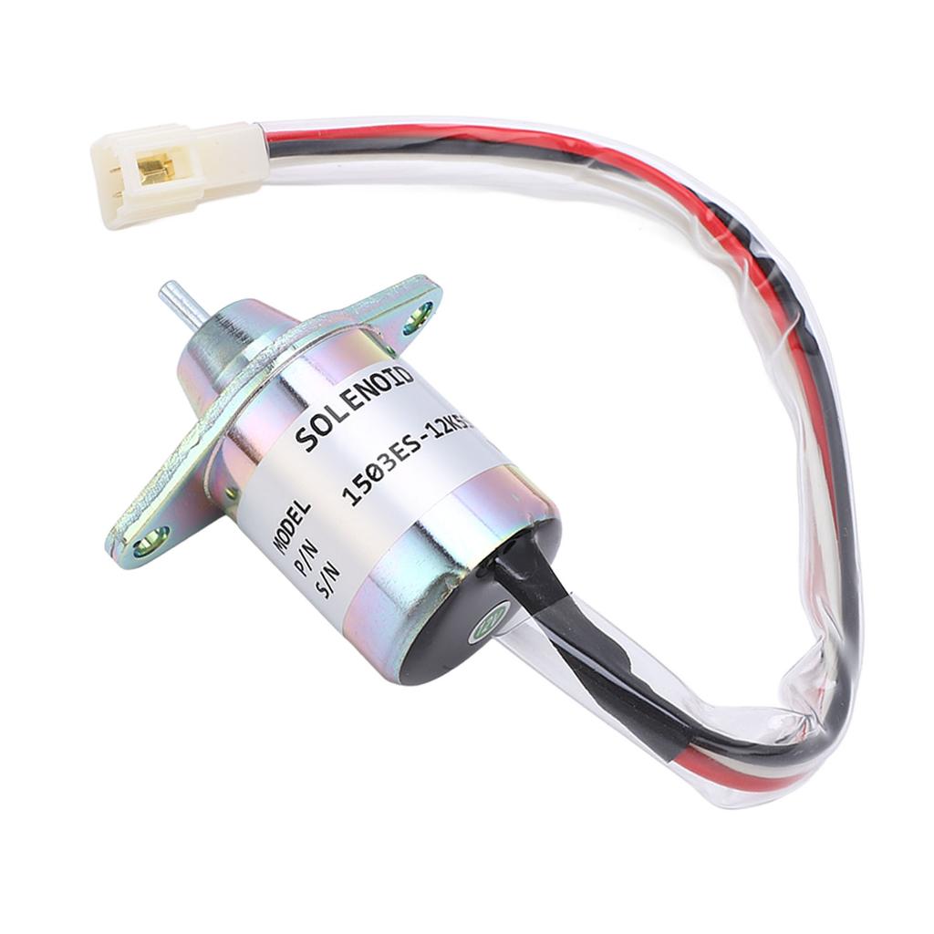 12V Fuel Shut Off Solenoid Valve 1503ES 12K5SUC5S Replacement For John Deere 355D Lawn Tractor
