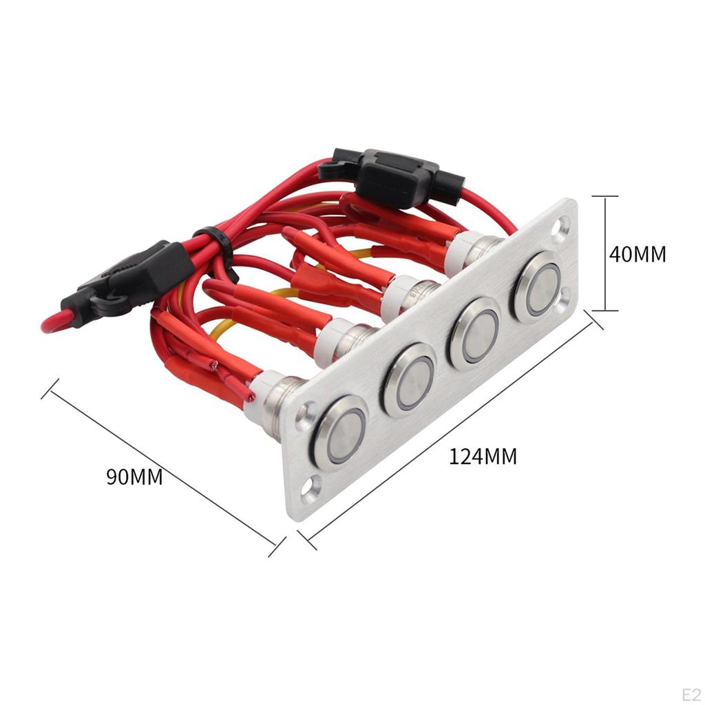 on Off Switch Panel, with Cable Multifunction Rocker Panel for Truck