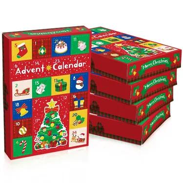 10 pieces Christmas Advent Calendar with 24 Days Countdown gift Boxes