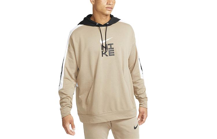 Nike Sweatshirts Men s Khaki Hooded Moderate Regular DD1904-247 S