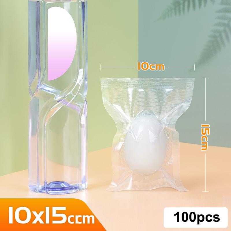 

100 шт. Вакуумный пакет Кухонный пакет для вакуумного упаковщика продуктов Толстый 0,2 мм Пакеты для хранения вакуумной упаковки Пакет для упаковки продуктов 10x15cm