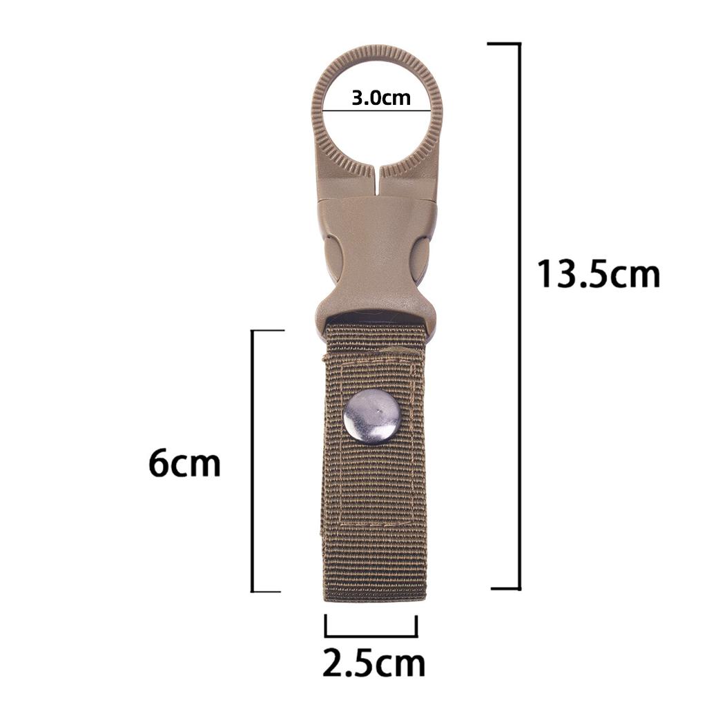 Outdoor Multi-Purpose Mesh Hook, Nylon EDC Climbing Buckle Clip, Backpack Water Bottle Holder Clip, Climbing Campsite Artifact