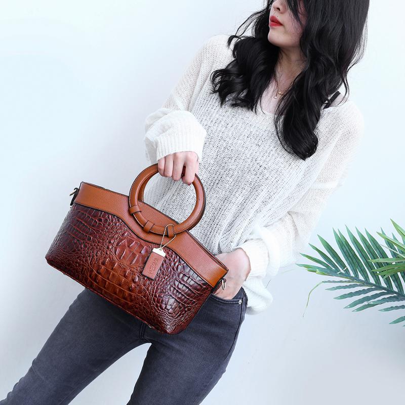 Női Luxus Kézitáskák Női Táskák Designer Crossbody táskák Női krokodil PU bőr kézitáska Női válltáska Retro kézitáska