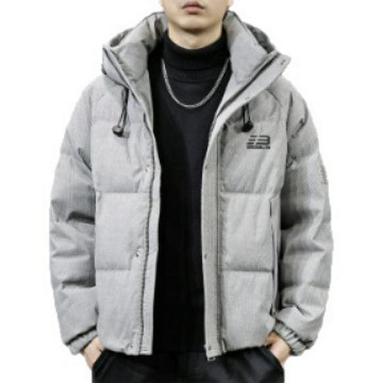 Men's Hooded Winter Jacket: 90% White Duck Down, 2025 High-End American Style, Warm & Trendy Outerwear, Plus Size Available.