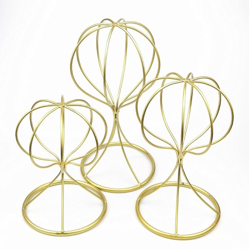Iron Hat And Wig Display Stand Featuring Modern Designs and Easy Maintenance Home Organization Storage Solution