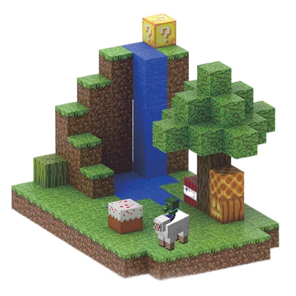 Vexolite Magnetic Minecraft Style Magnetic Building 3D Educational Magnetic Elementary School Kindergarten Kindergarten Christmas Waterfall Blocks,