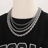 2-10mm Hip-Hop Stainless Steel Rope Chain Fashion Men And Women Jewelry Waterproof Choker Men Women Jewelry Gold Color Chains