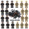 Al Doilea Război Mondial GERMAN v BRITISH Soldați + Arme Mini figurine Set militar al doilea război mondial Fit Lego