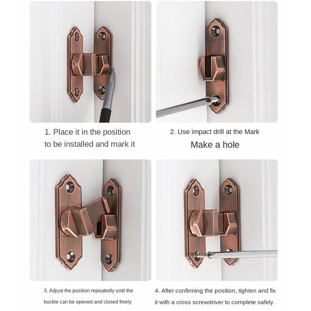 Sturdy and Durable Barn Door Lock Aluminum Alloy Door Catch New Door Bolt Lock