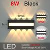 Modern New LED Outdoor Aluminum Wall Lamp Waterproof Porch Garden Balcony Wall Lamp Indoor and Outdoor Light