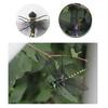 Realistic Artificial Dragonfly Outdoor Insect Deterrent Garden Decoration Dragonfly Pin with Hanging Strap for Outdoor Flower Pots Camping Hat