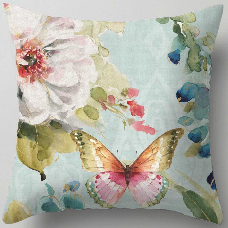 Home Decor Floral Patterns: Cherish Every Moment Pillow Covers Pattern Cushion Cover Suitable for Sofa Bedroom Car Pillow Cover