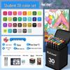 Dual-Tip Art Marker Set - 120 Colors, Hard Tip, Oil-Based for Students