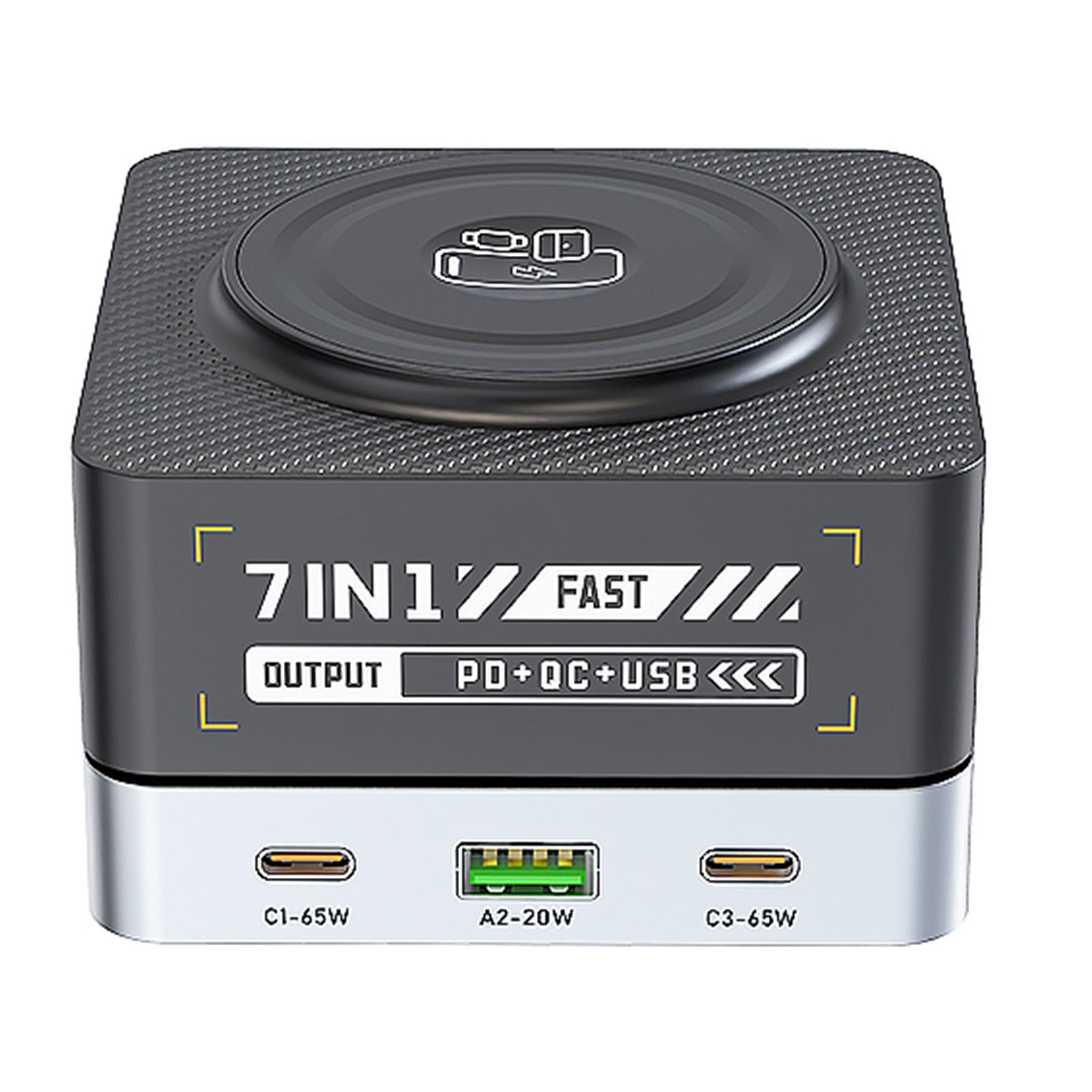 

7 in 1 Multi Function Charging Station USB PD Wireless Magnetic Chargers for Multiple Devices US Version