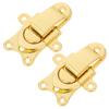 2Pcs Retro Charm Metal Box Latch for Wooden Case Jewelry Box Toolbox Cabinet Guitar Steamer Trunk - Vintage Toggle Clasp