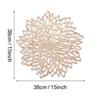 Non-slip Flower Design Dining Table Washable Hollow Pad Pads Placemat