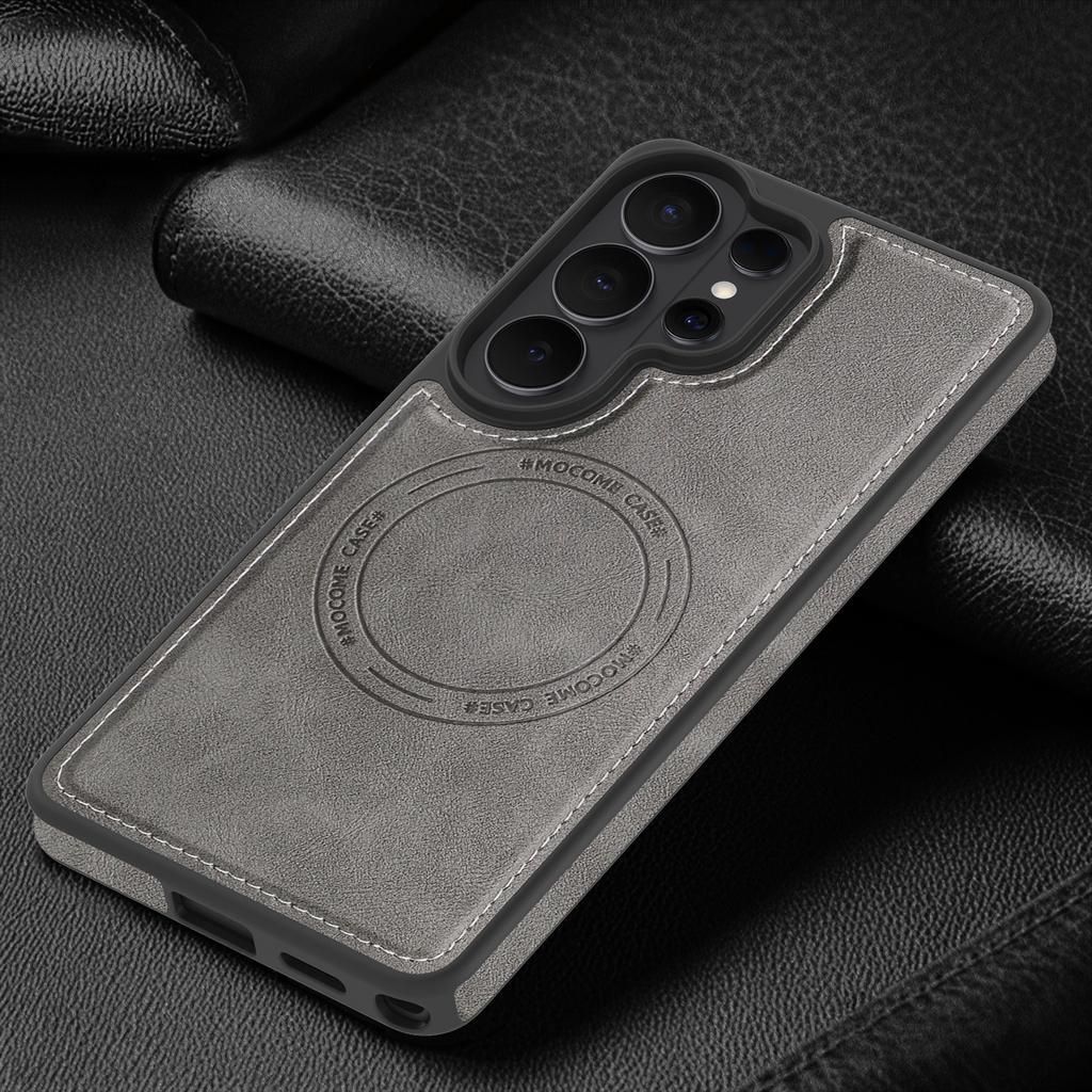 Retro Leather For Magsafe Case For Samsung Galaxy S26 S25 Edge S24 FE S23 S22 Plus Ultra A57 A37 A17 A56 A36 Magnetic Back Cover