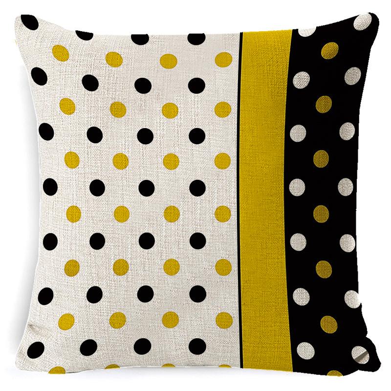 Nordic Plaid Cushion Cover Super Soft Peach Skin Home Sofa Cushion Pillow New Pillow Cover
