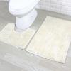 Set aus 2 Badezimmerteppichen Toilettenteppichen Super saugfähige Bodenmatten Europäische Dekoration
