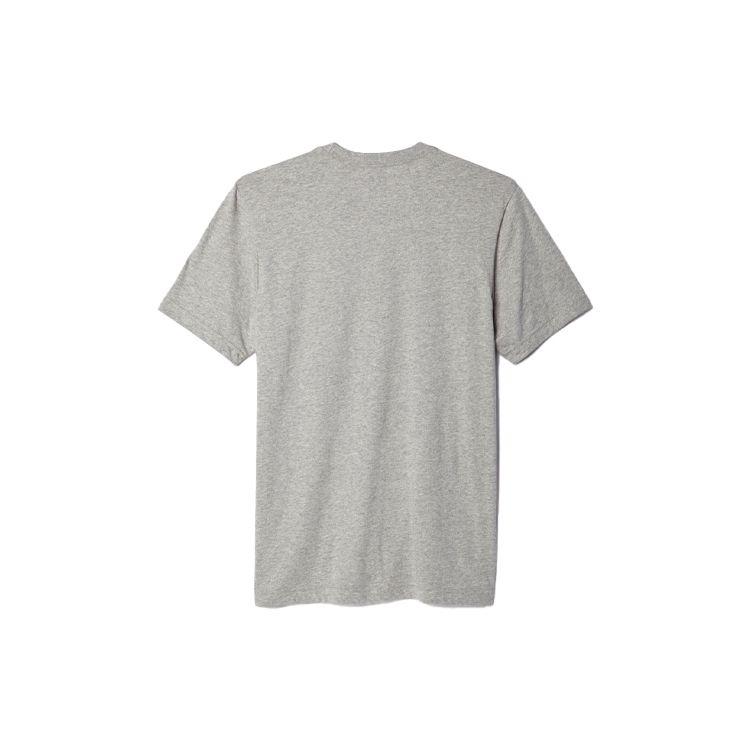 Adidas Originals Trefoil Logo Print Crew Neck Short Sleeve T-Shirt Men Tops Light-Grey AY7708
