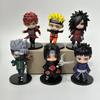 12th Gen Naruto Q Version Figures: Set of 6 Naruto and Obito Cake Decorations, Car Toys, and Ornaments