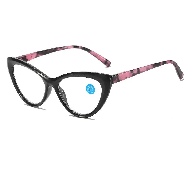 

Очки для чтения «кошачий глаз», блокирующие синий свет, очки для дальнозоркости для мужчин и женщин, сверхлегкие линзы HD, очки для дальнего зрения, диоптрия +1,0 4.0