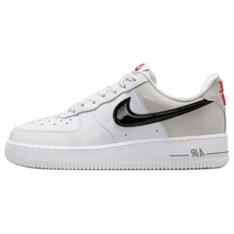 Nike Air Force 1 07 Essential White Iron Ore Patent Women's Sneakers DQ7570-001