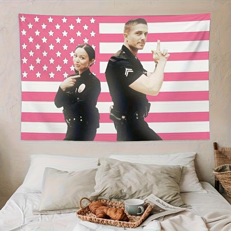 VIKAMA Fun American Retro Decoration Tapestry Theme Party Background Personalized Style Room Decoration Home Decoration